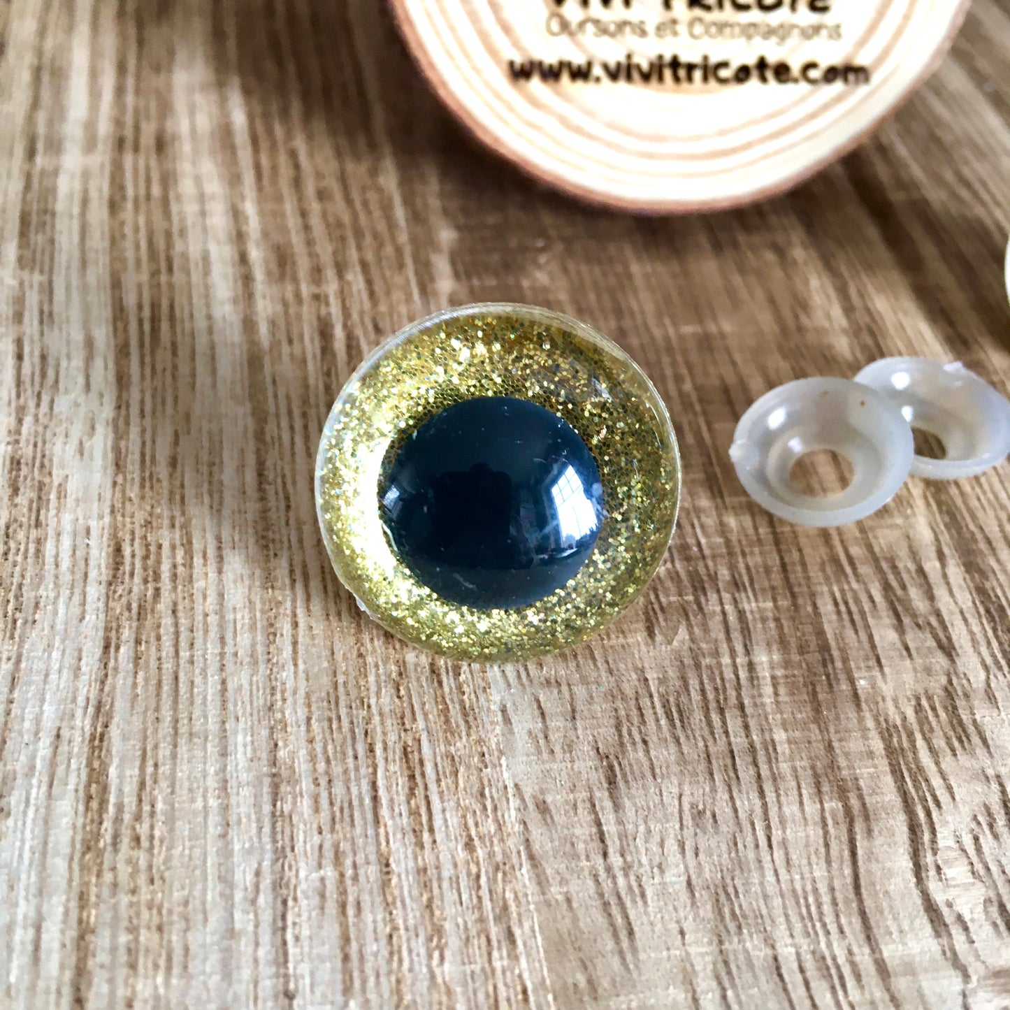 YEUX BLING-BLING couleur 4)OR / 20mm - 24mm