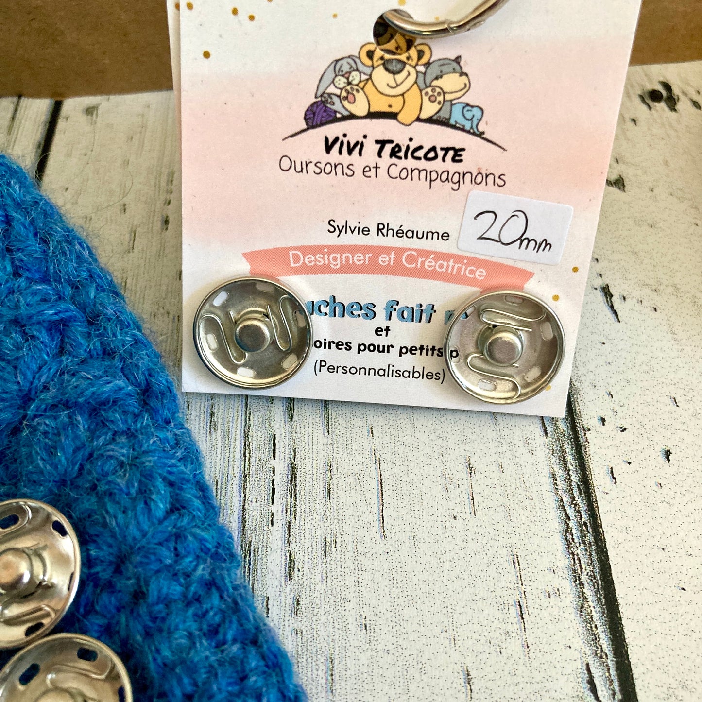 BOUTONS PRESSIONS 20mm