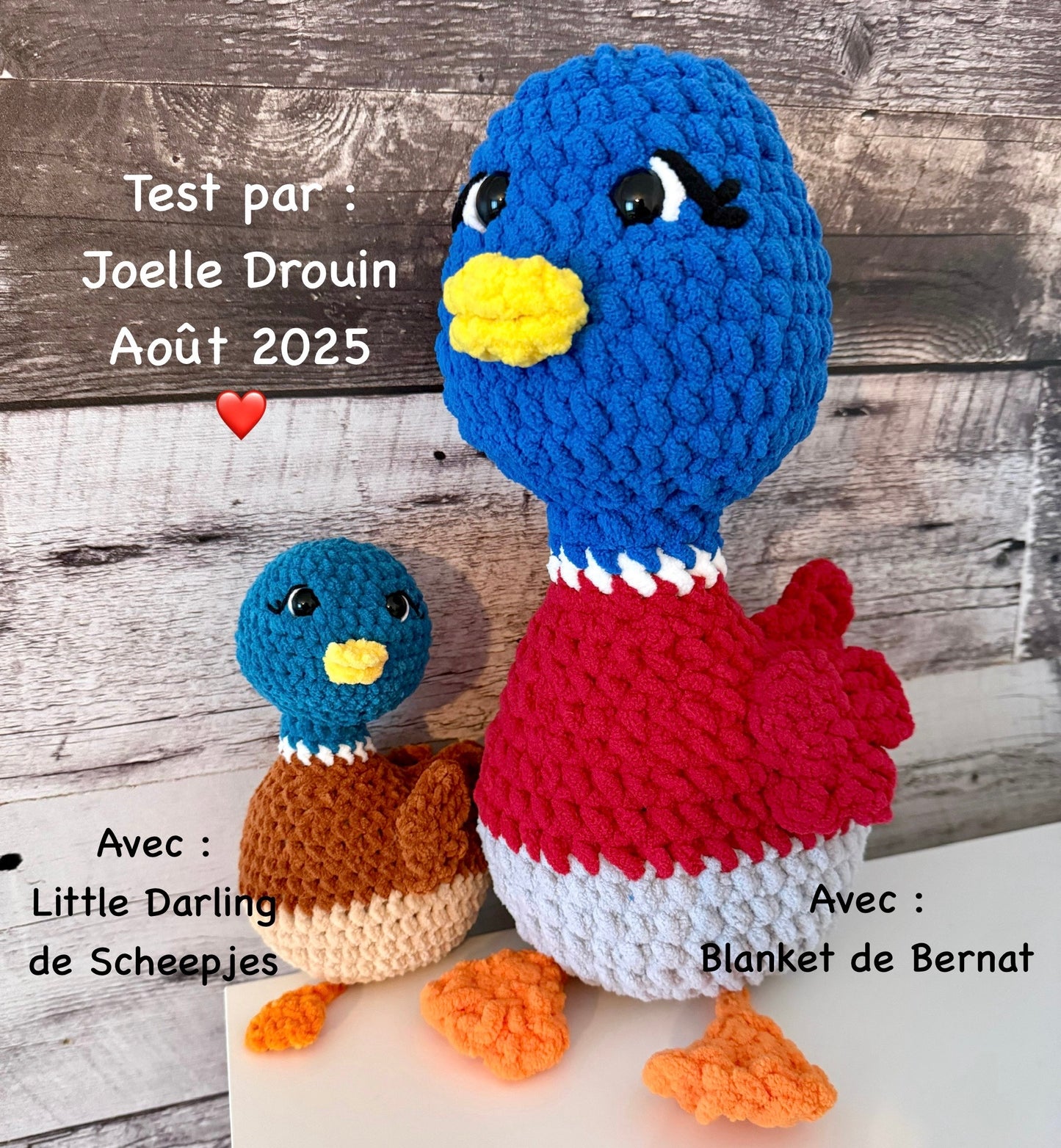 HERBERT LE ti-canard COLVERT - PATRON AU CROCHET à télécharger, tutoriel PDF FRANÇAIS