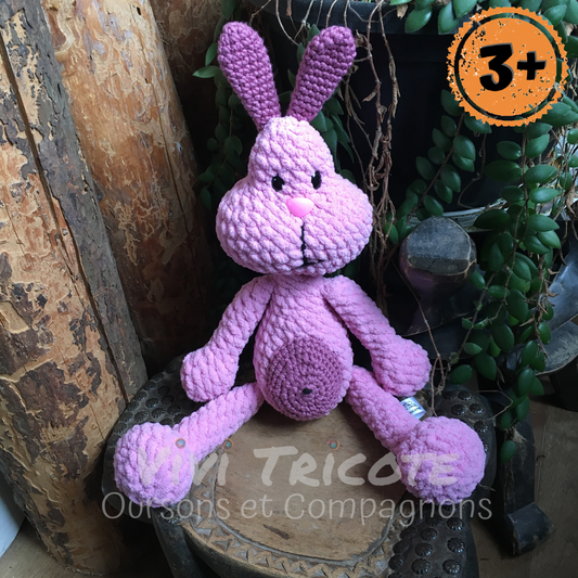 PERLIN PINPIN le lapin Rose, Squeeze-it