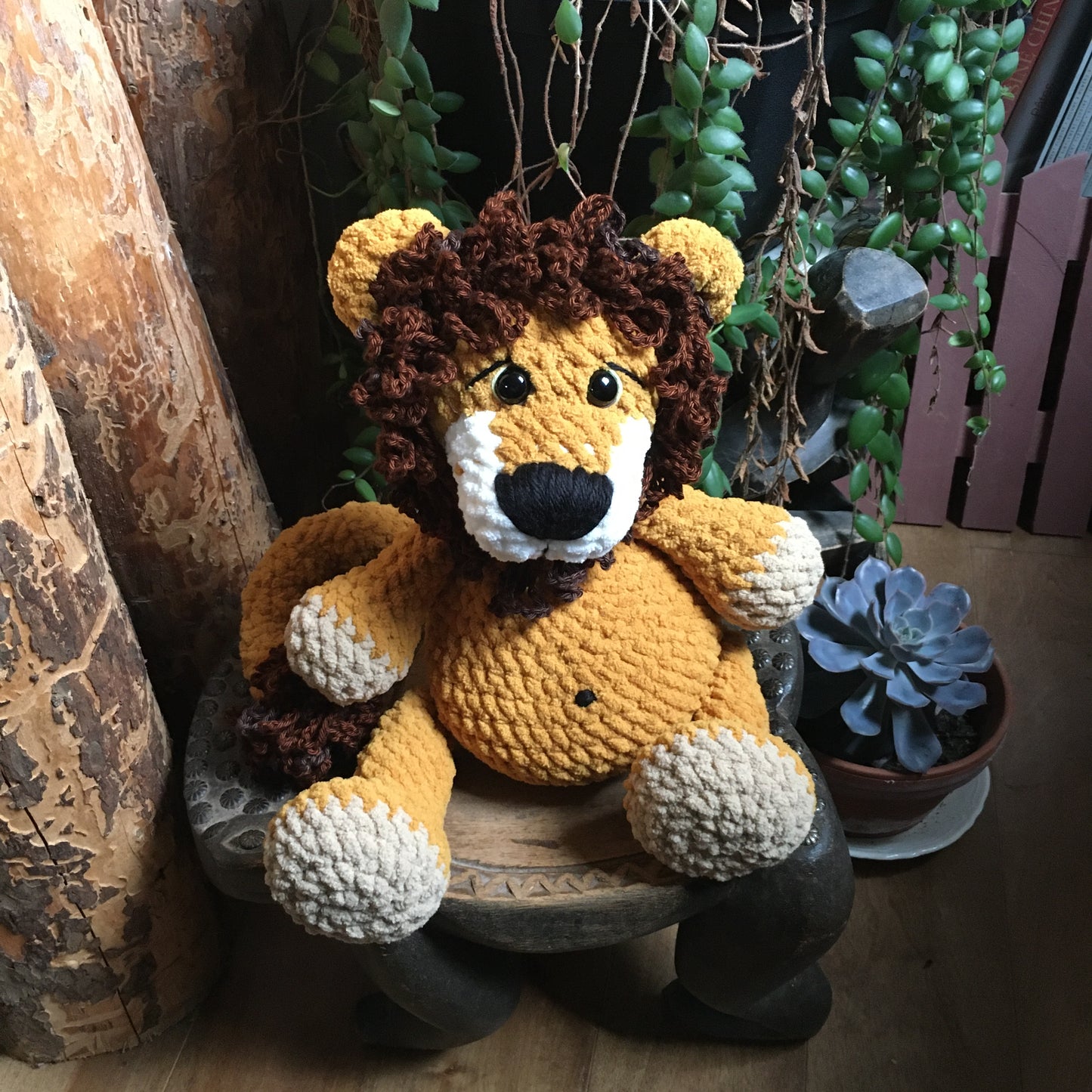 PRE ORDER - THE LION KING LEON - with Big belly, can be personalized in born plushies