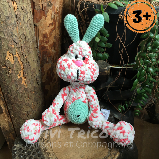 PERLIN PINPIN le lapin Squeeze-it - Mix Rose flash