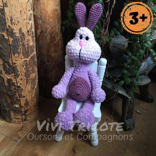 PERLIN PINPIN le lapin Squeeze-it - lilas (#885)