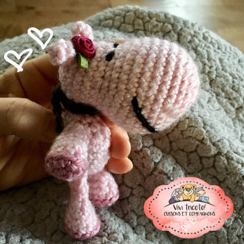 PoupouHippo, Patron au crochet à télécharger, PDF français et anglais