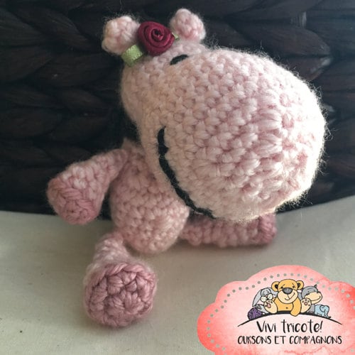 PoupouHippo, Patron au crochet à télécharger, PDF français et anglais