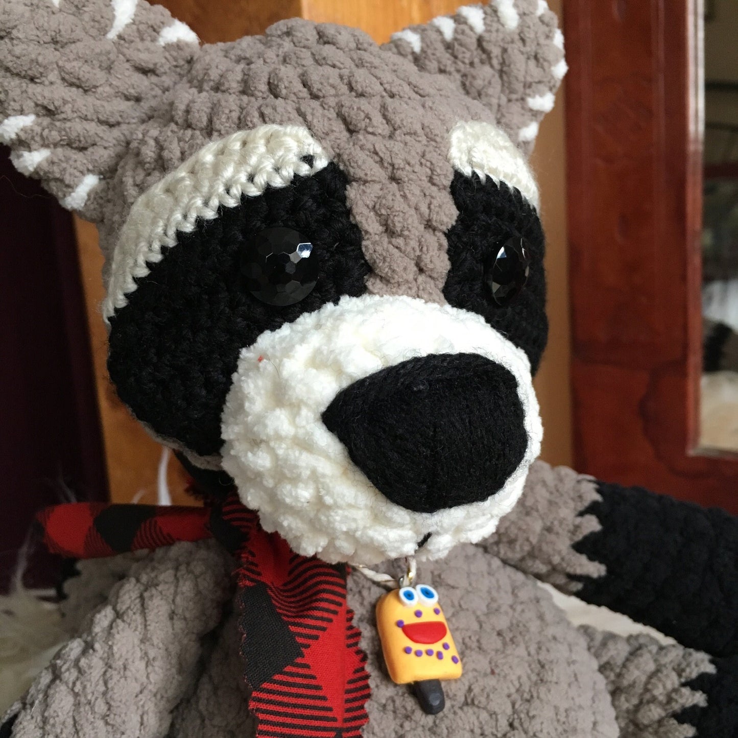 RACOON on request, can be personalized in born plushies