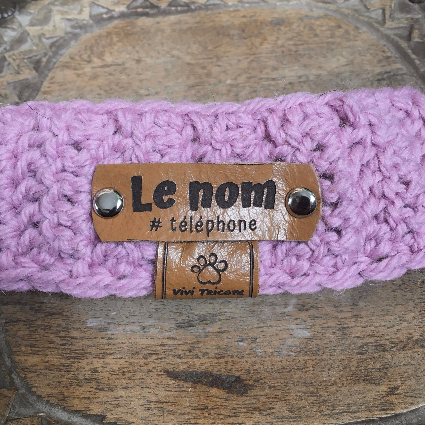 ÉTIQUETTE RECTANGULAIRE - Cuir VÉRITABLE