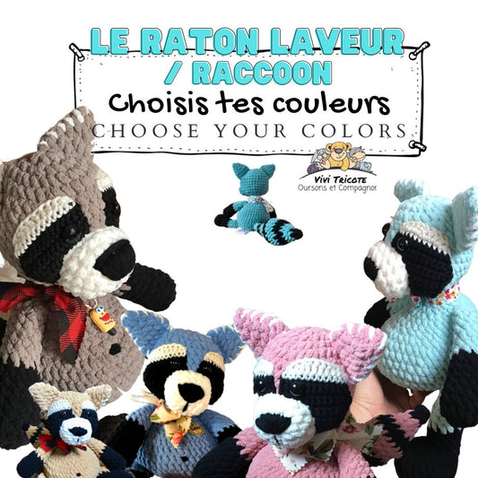 RATON LAVEUR à grosse bedaine, peut être personnalisé en TOUTOU DE NAISSANCE