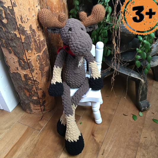 Jack Le NONORIGNAL la peluche orignal style lumberjack, Peut être personnalisé en TOUTOU DE NAISANCE
